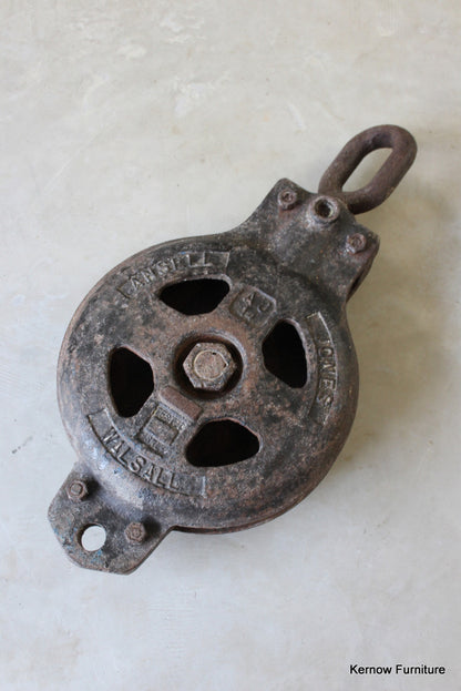 Ansell Jones Ships Large Pulley Block - Kernow Furniture