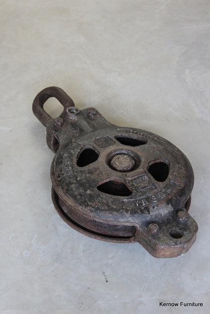 Ansell Jones Ships Large Pulley Block - Kernow Furniture