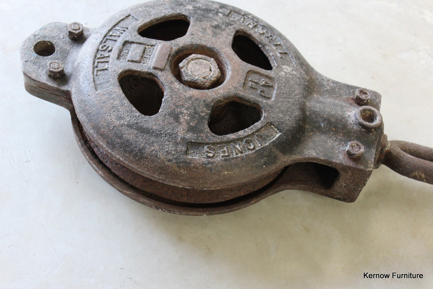 Ansell Jones Ships Large Pulley Block - Kernow Furniture