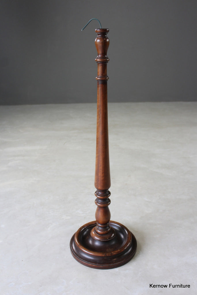 Large Wooden Turned Table Lamp - Kernow Furniture