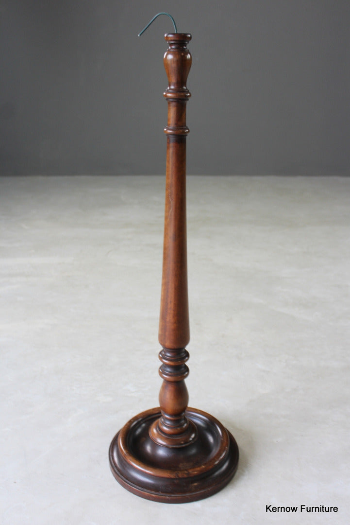 Large Wooden Turned Table Lamp - Kernow Furniture