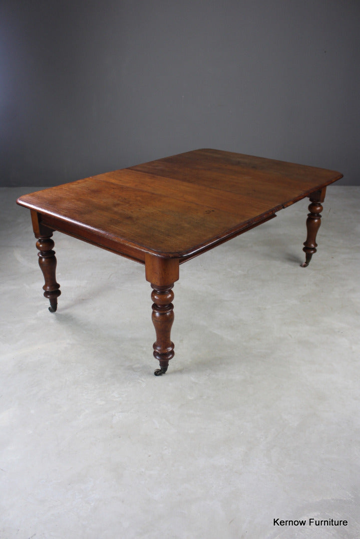 Antique Victorian Mahogany Extending Dining Table - Kernow Furniture