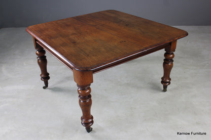 Antique Victorian Mahogany Extending Dining Table - Kernow Furniture