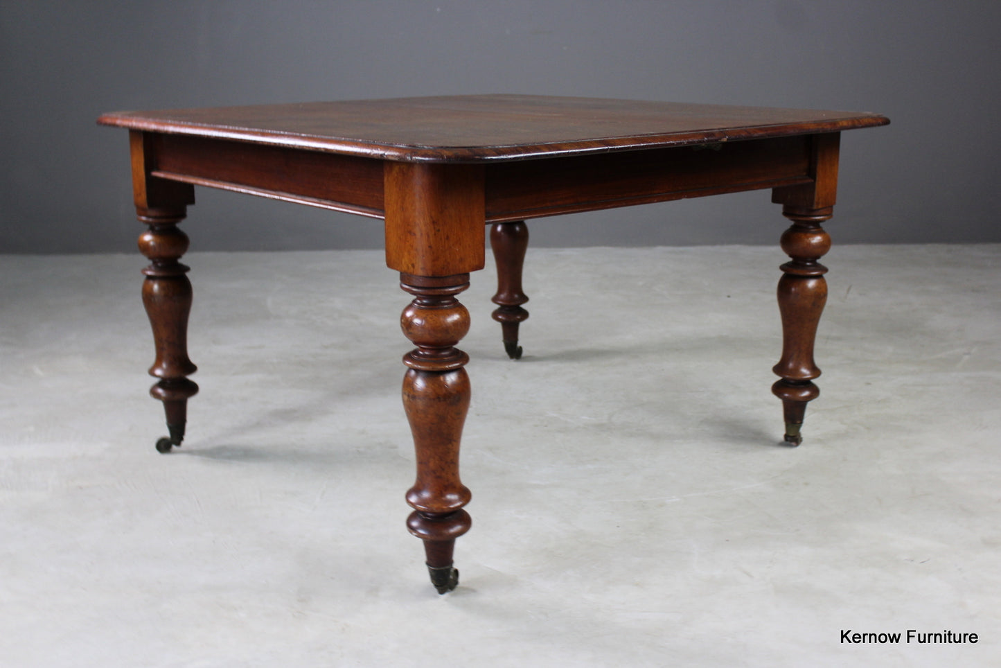 Antique Victorian Mahogany Extending Dining Table - Kernow Furniture