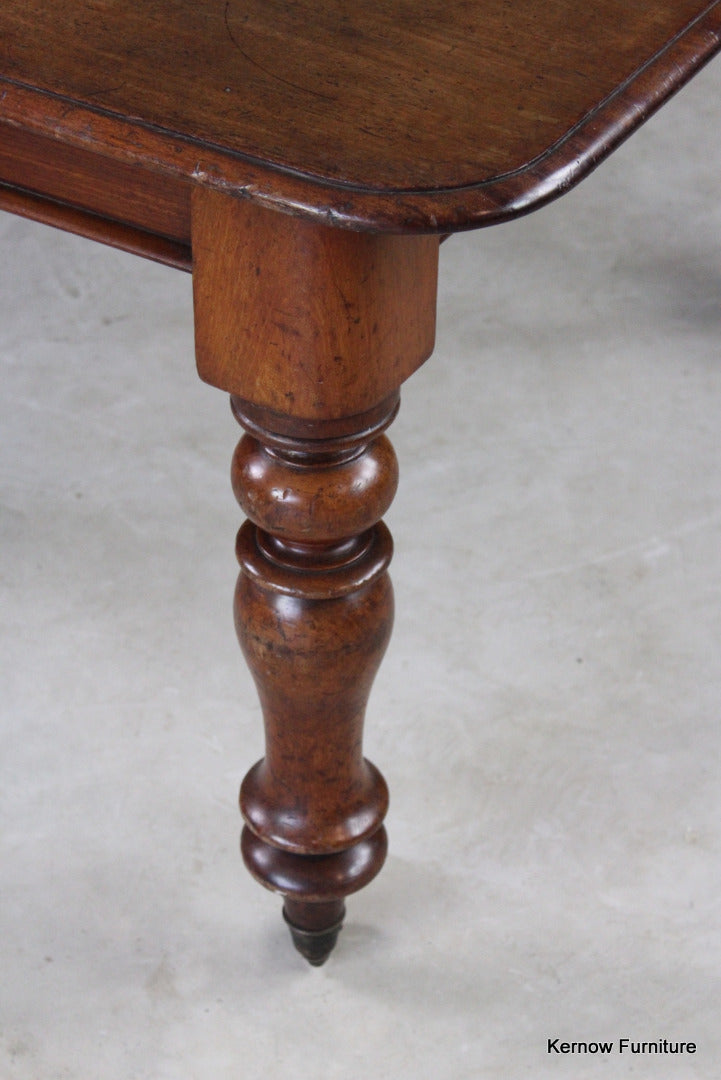 Antique Victorian Mahogany Extending Dining Table - Kernow Furniture