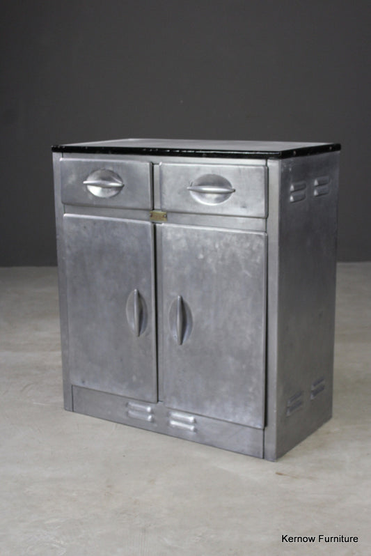 Vintage Aluminium Kitchen Larder Cabinet - Kernow Furniture