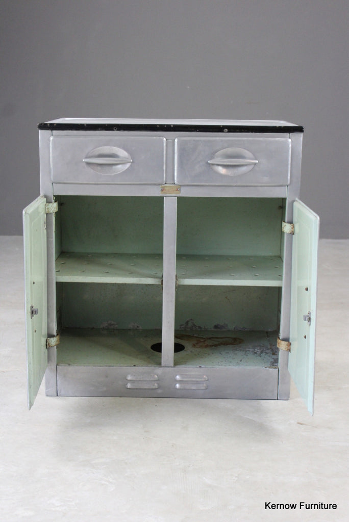 Vintage Aluminium Kitchen Larder Cabinet - Kernow Furniture