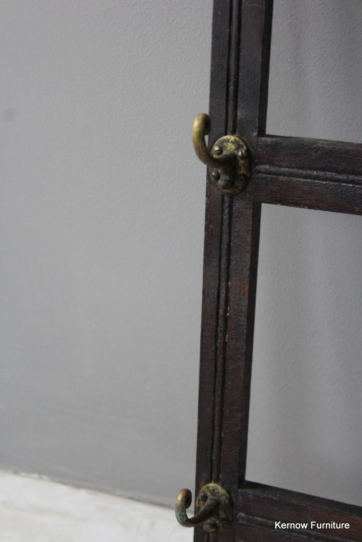 Edwardian Coat Hooks & Mirror - Kernow Furniture