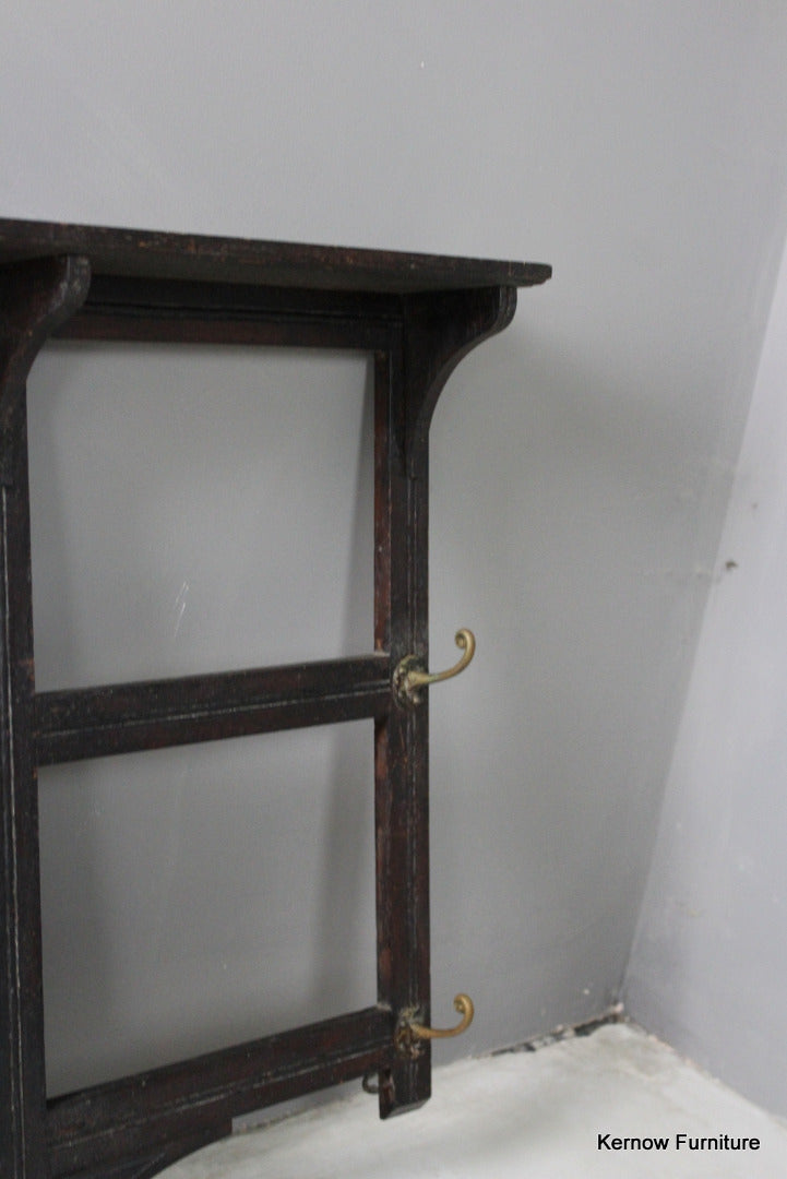 Edwardian Coat Hooks & Mirror - Kernow Furniture