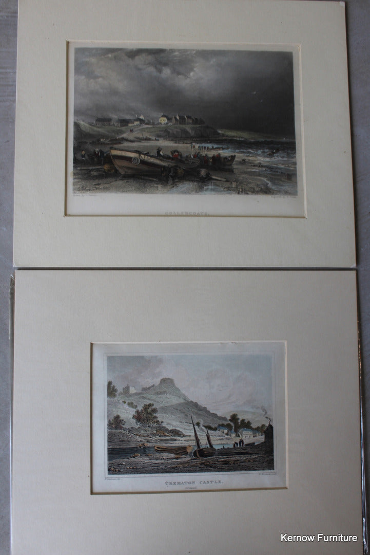 Pair Antique Engravings - Kernow Furniture