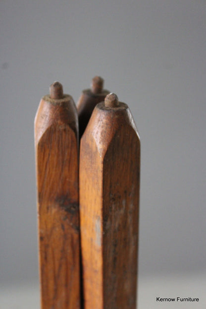 Vintage Wooden Oak Camera Tripod - Kernow Furniture