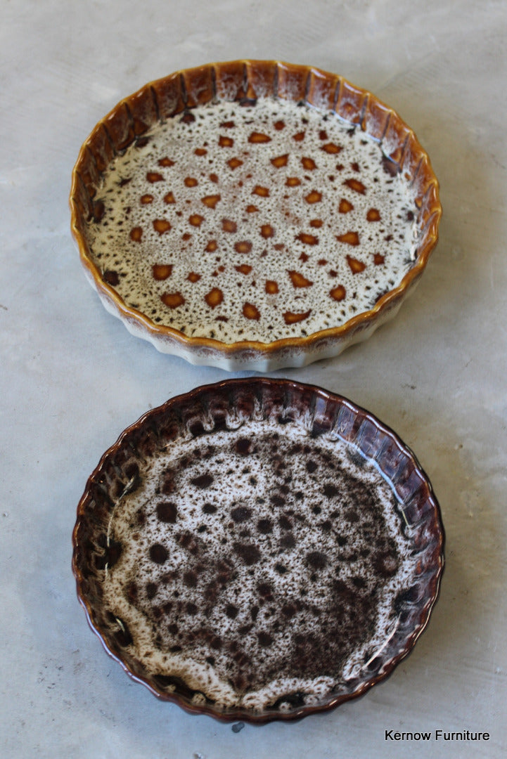 Pair Fosters Pottery Quiche Dishes - Kernow Furniture