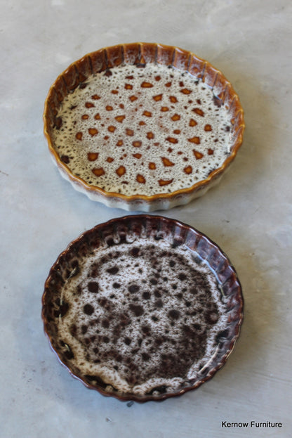 Pair Fosters Pottery Quiche Dishes - Kernow Furniture