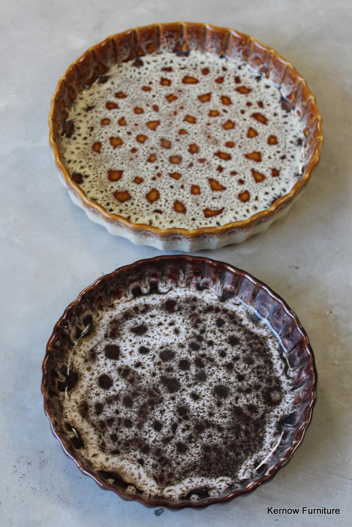 Pair Fosters Pottery Quiche Dishes - Kernow Furniture