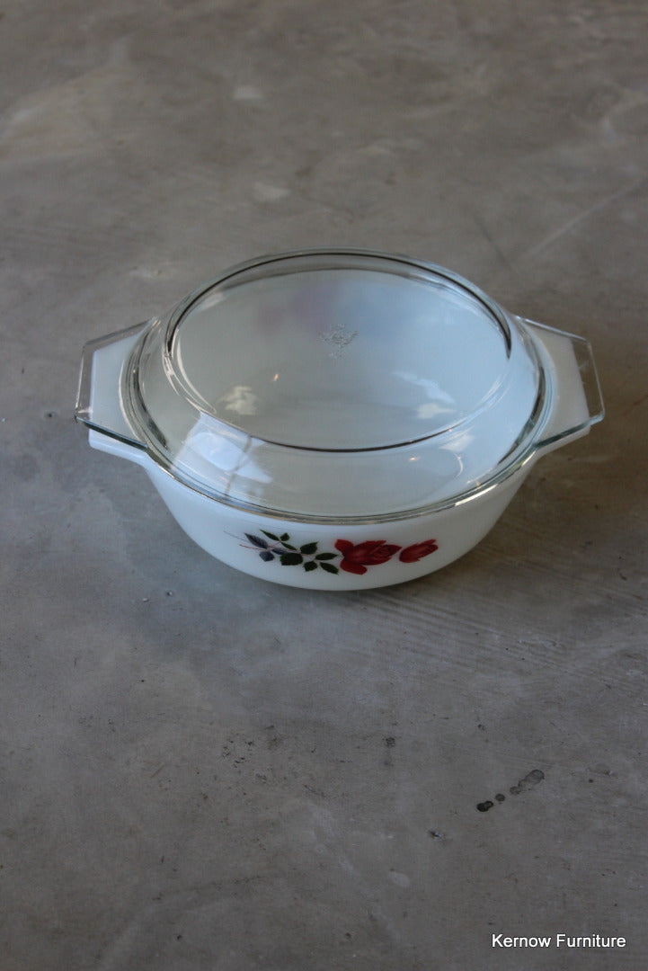 JAJ Pyrex Rose Small Casserole - Kernow Furniture