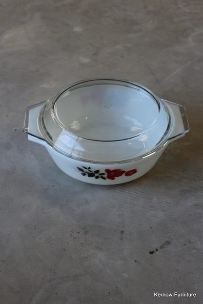 JAJ Pyrex Rose Small Casserole - Kernow Furniture