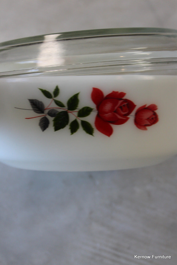 JAJ Pyrex Rose Small Casserole - Kernow Furniture