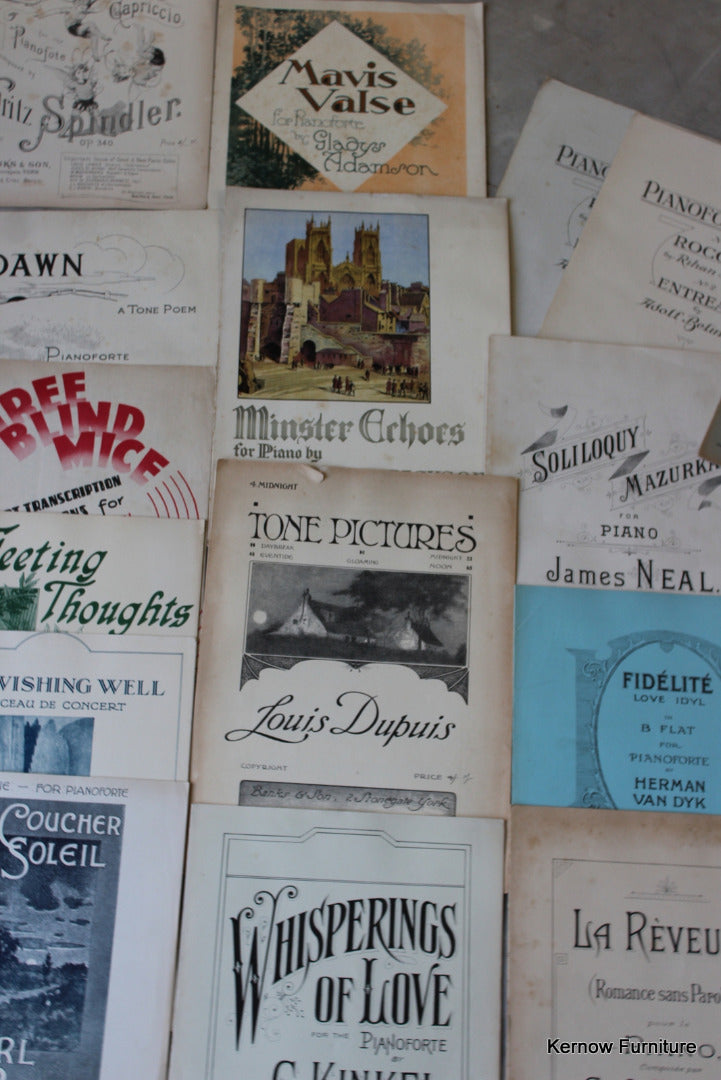 Job Lot Vintage Sheet Music - Kernow Furniture