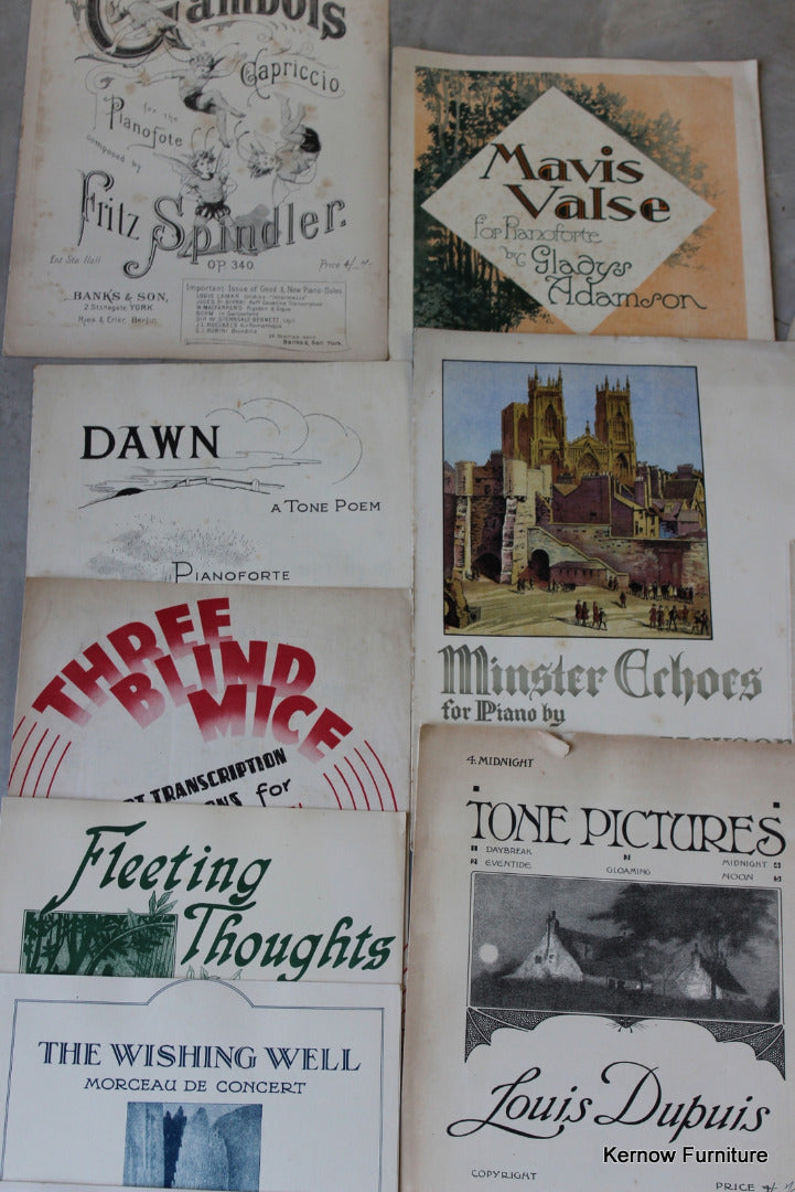 Job Lot Vintage Sheet Music - Kernow Furniture