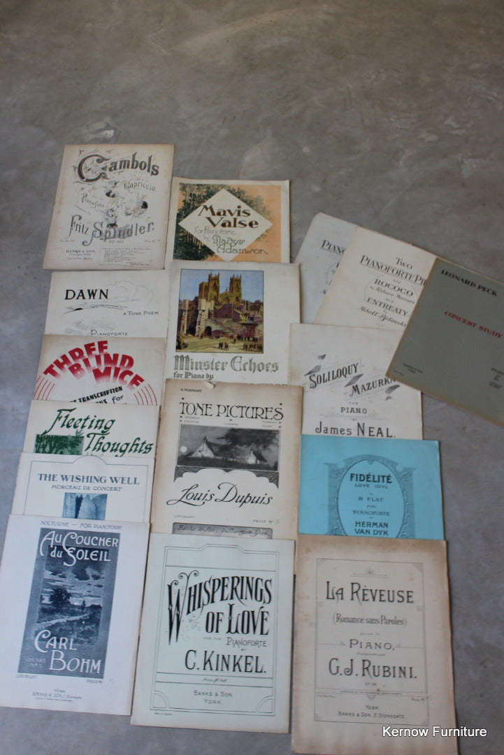 Job Lot Vintage Sheet Music - Kernow Furniture