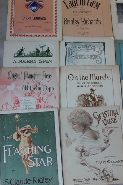 Job Lot Vintage Sheet Music - Kernow Furniture