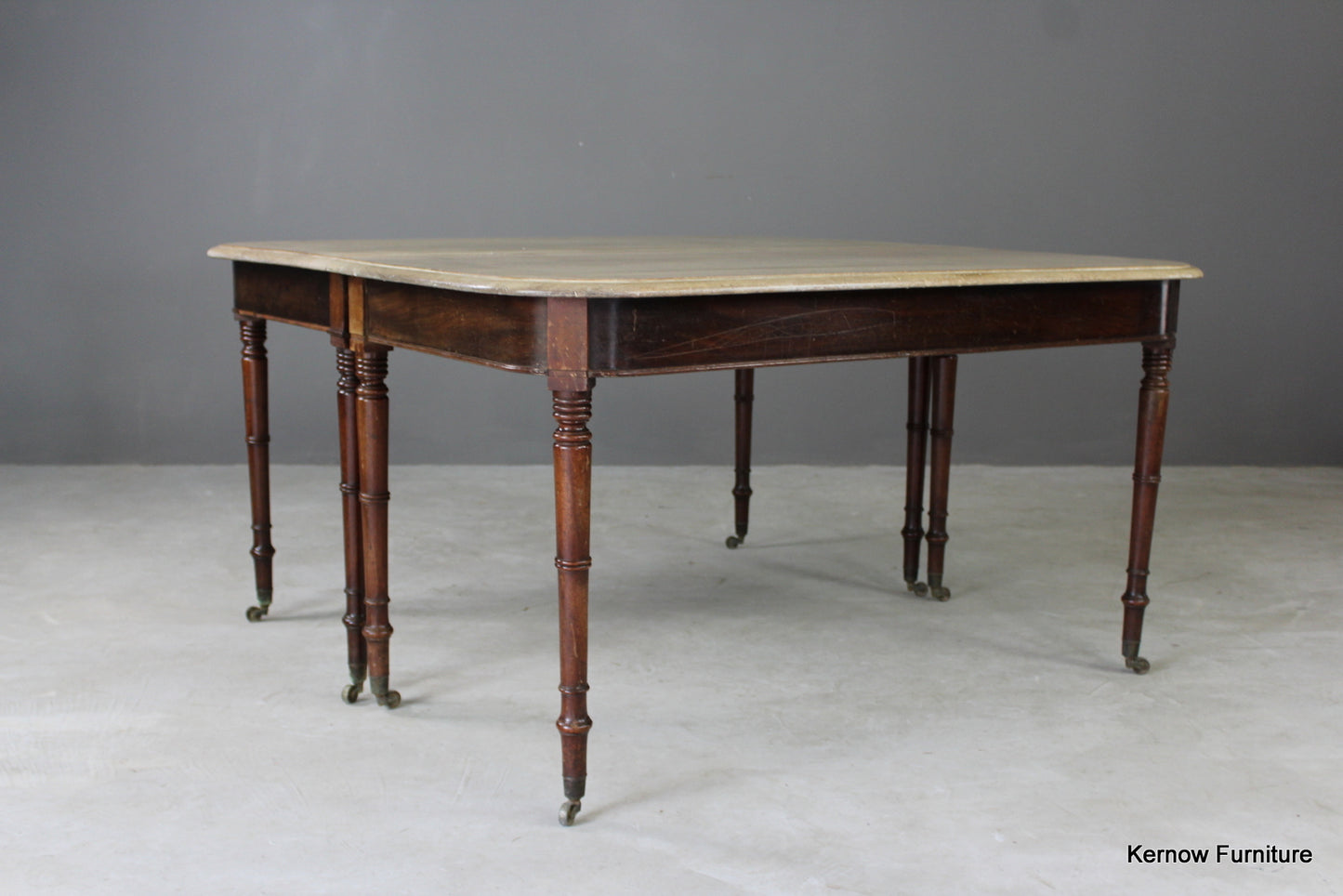 Pair Bleached Mahogany Georgian Side Tables - Kernow Furniture