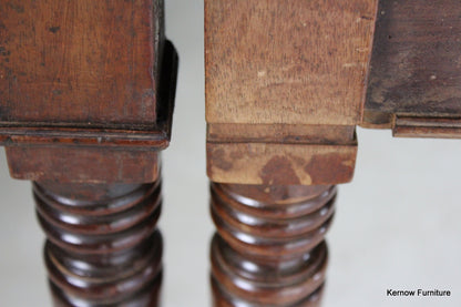 Pair Bleached Mahogany Georgian Side Tables - Kernow Furniture