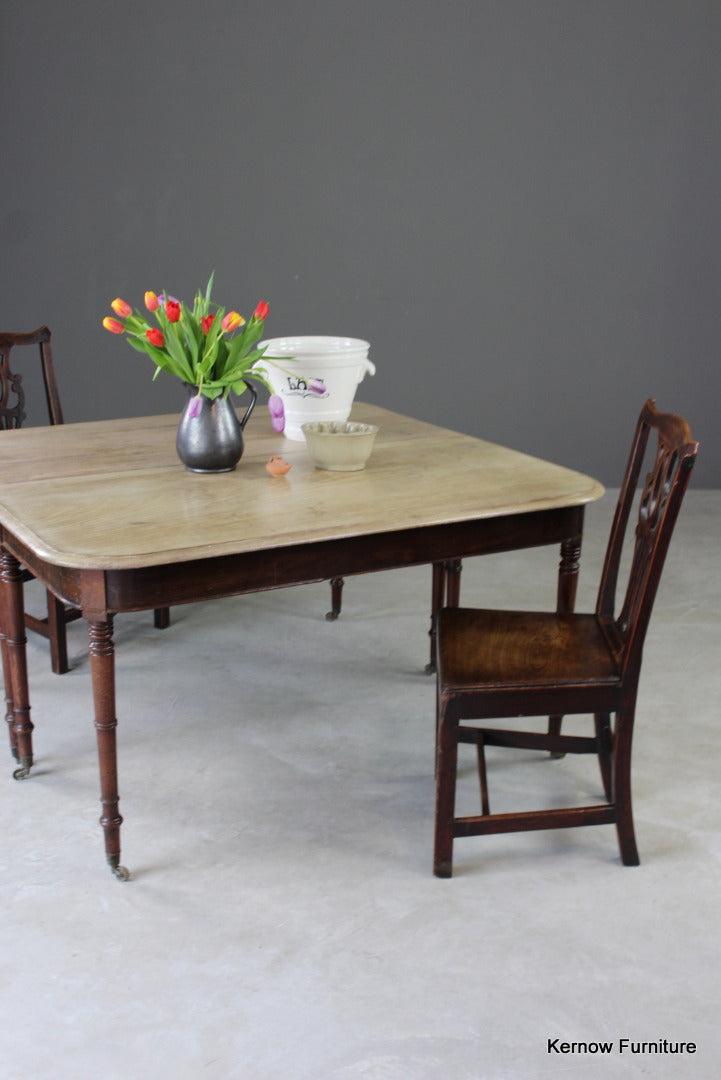 Pair Bleached Mahogany Georgian Side Tables - Kernow Furniture