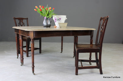 Pair Bleached Mahogany Georgian Side Tables - Kernow Furniture