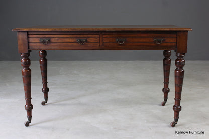 Edwardian Mahogany Writing Table - Kernow Furniture