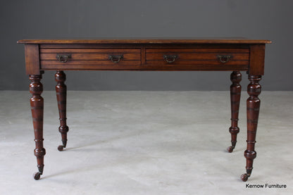 Edwardian Mahogany Writing Table - Kernow Furniture