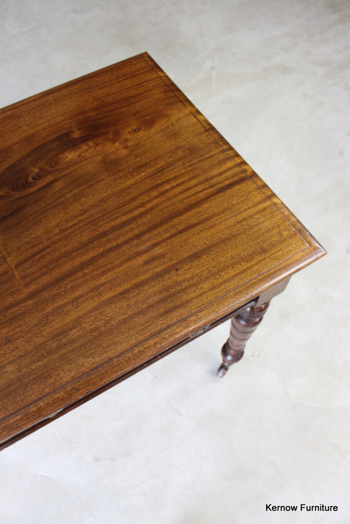 Edwardian Mahogany Writing Table - Kernow Furniture