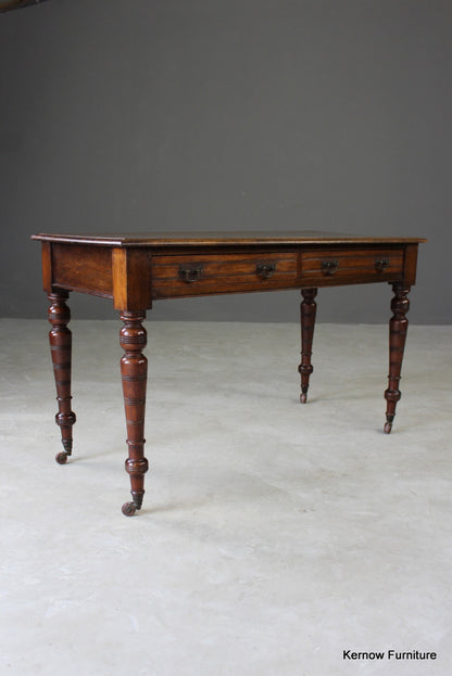 Edwardian Mahogany Writing Table - Kernow Furniture