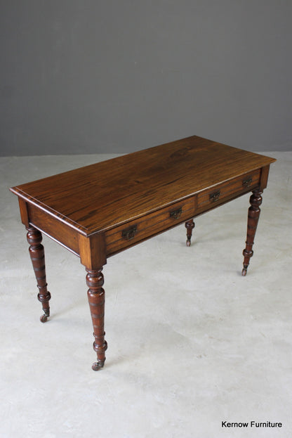 Edwardian Mahogany Writing Table - Kernow Furniture