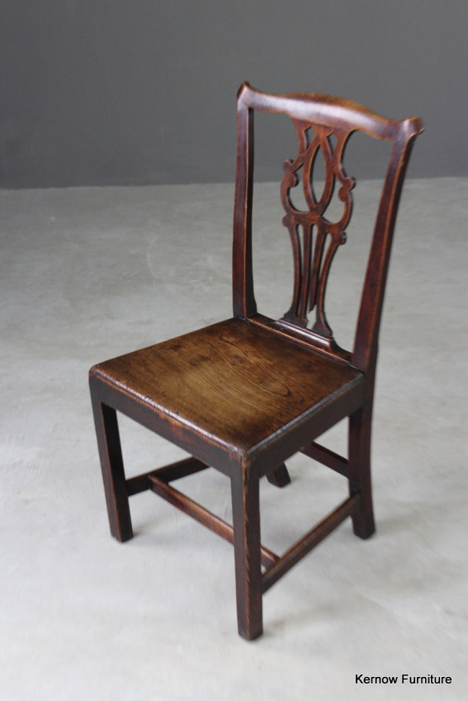 Georgian Elm Hall Chair - Kernow Furniture