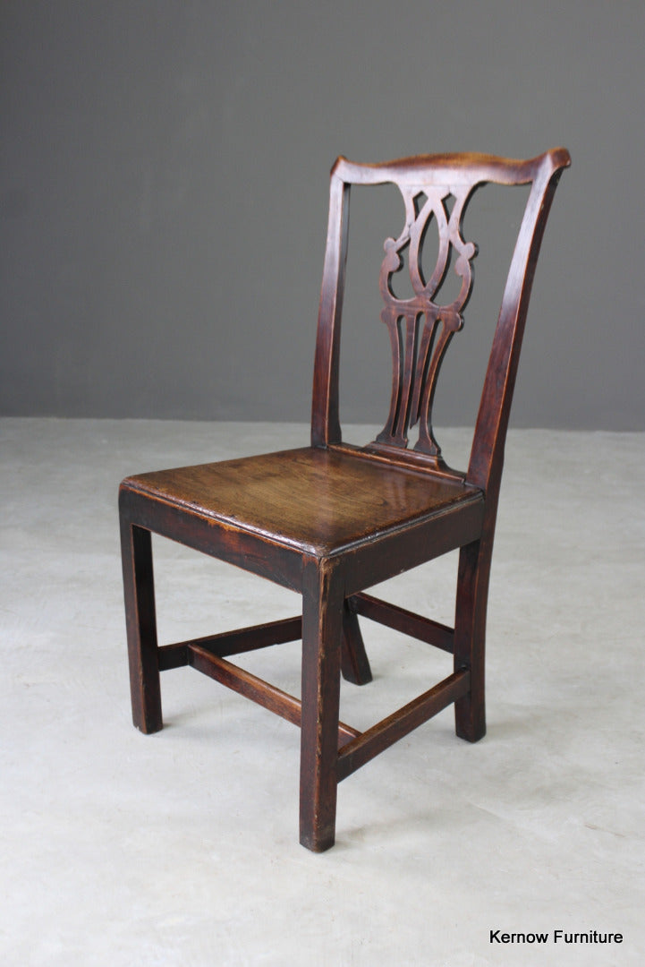 Georgian Elm Hall Chair - Kernow Furniture