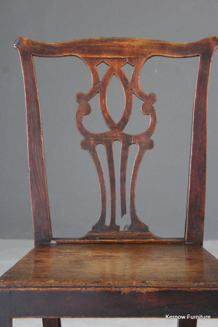 Georgian Elm Hall Chair - Kernow Furniture