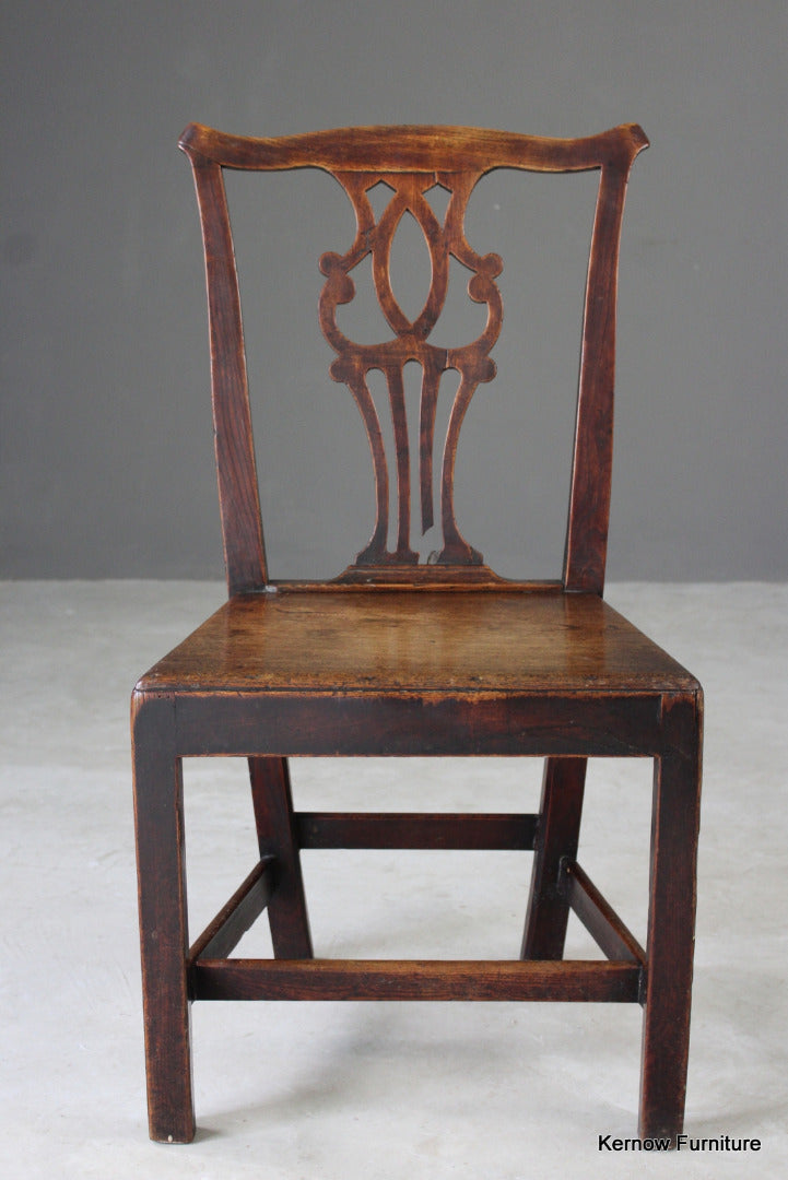 Georgian Elm Hall Chair - Kernow Furniture