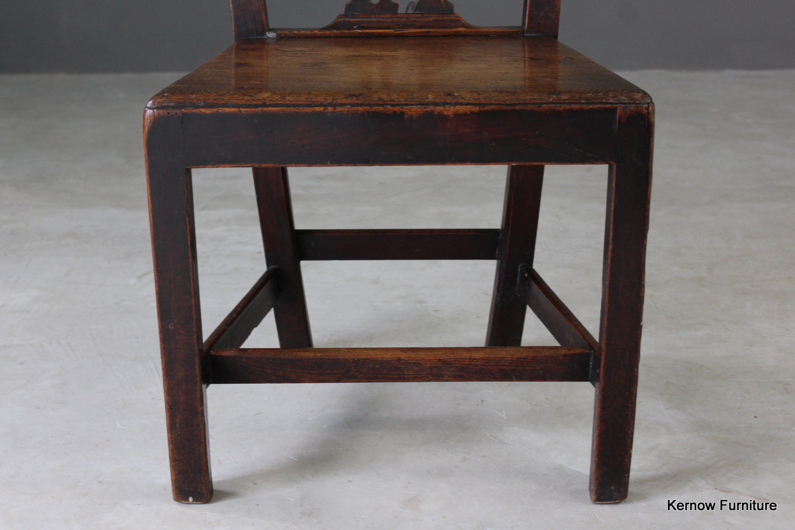 Georgian Elm Hall Chair - Kernow Furniture