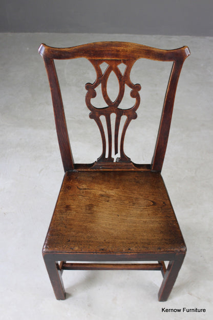 Georgian Elm Hall Chair - Kernow Furniture