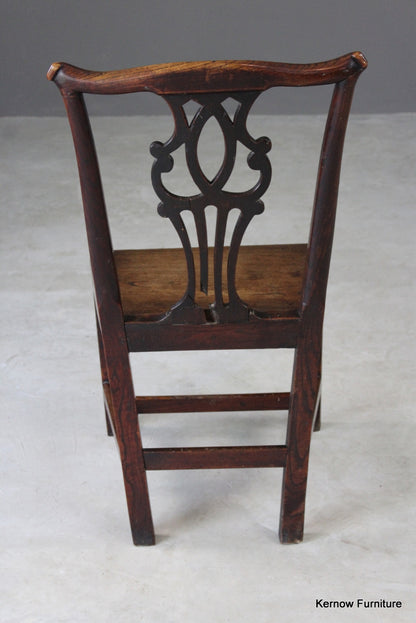 Georgian Elm Hall Chair - Kernow Furniture