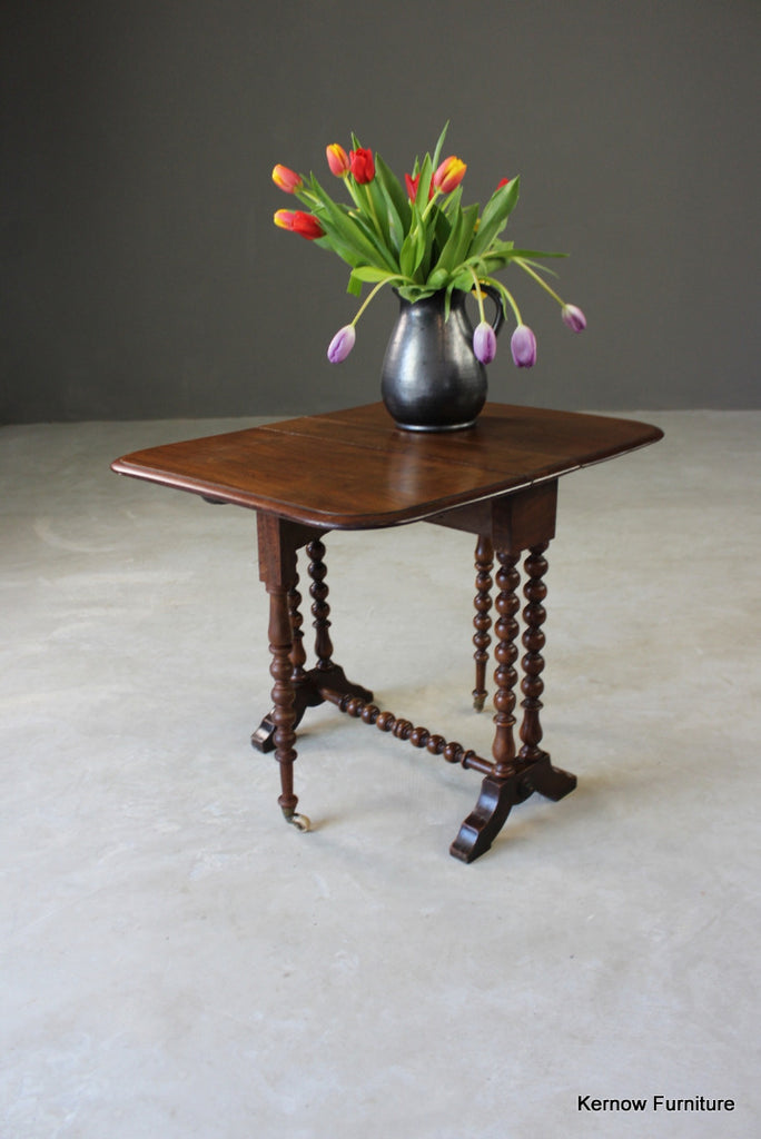Antique Mahogany Small Sutherland Table - Kernow Furniture