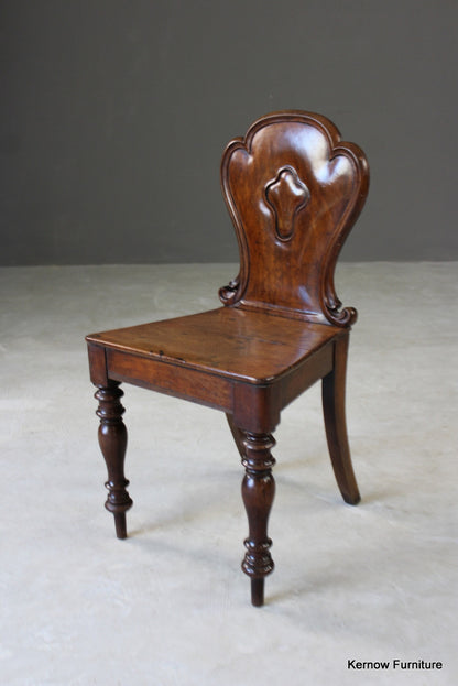 Victorian Mahogany Hall Chair - Kernow Furniture