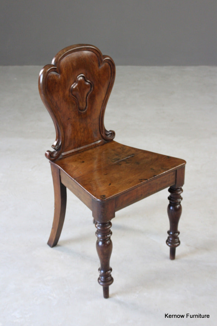 Victorian Mahogany Hall Chair - Kernow Furniture