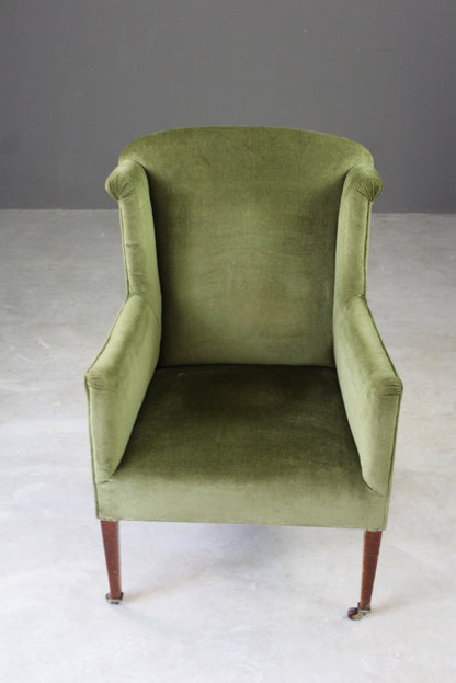 Edwardian Green Armchair - Kernow Furniture