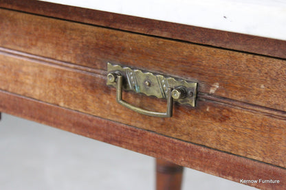 Antique Edwardian Marble Top Washstand - Kernow Furniture