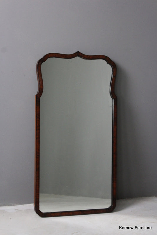 Antique 1930s Walnut Mirror - Kernow Furniture