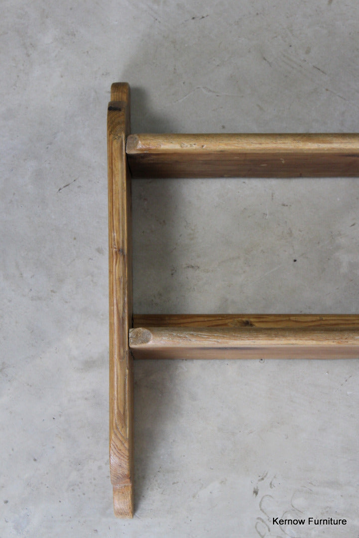 Small Rustic Pine Wall Shelves - Kernow Furniture