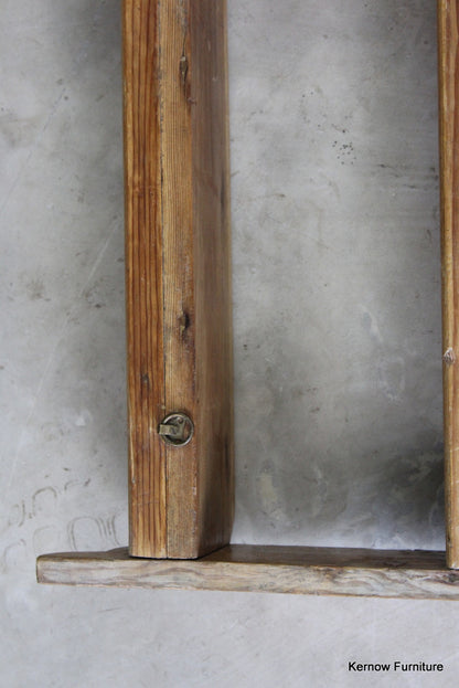 Small Rustic Pine Wall Shelves - Kernow Furniture