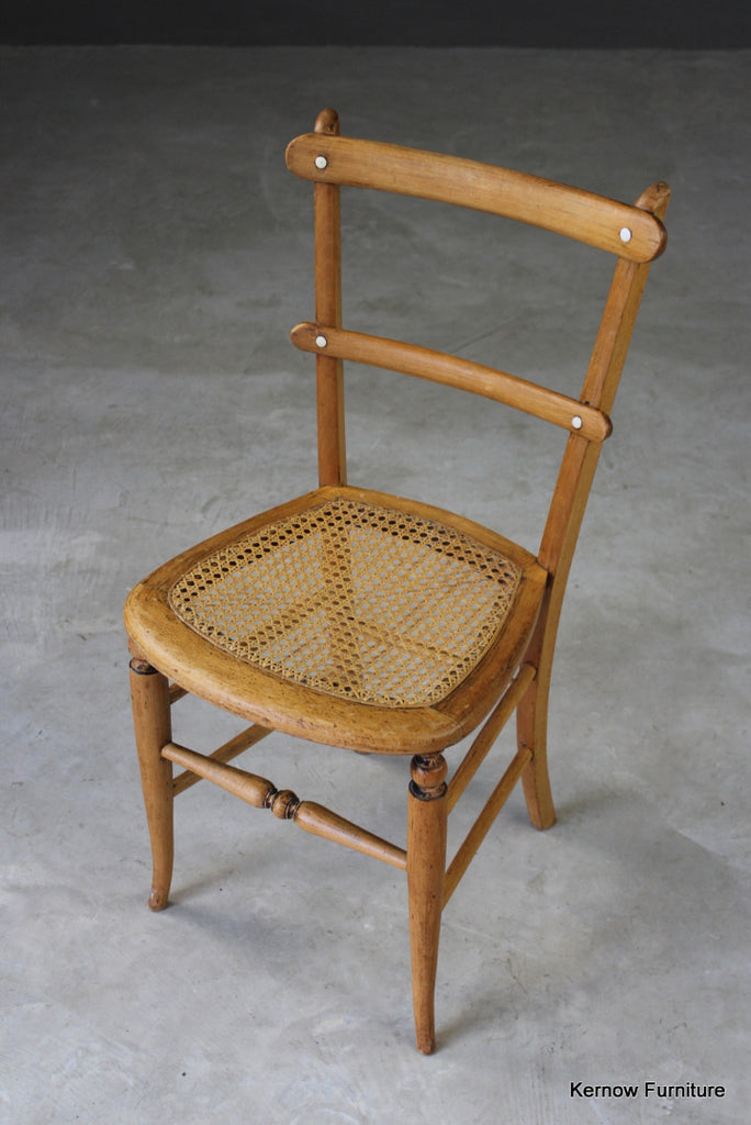 Early 20th Century Cane Occasional Chair - Kernow Furniture